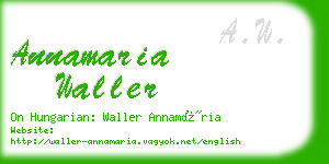 annamaria waller business card